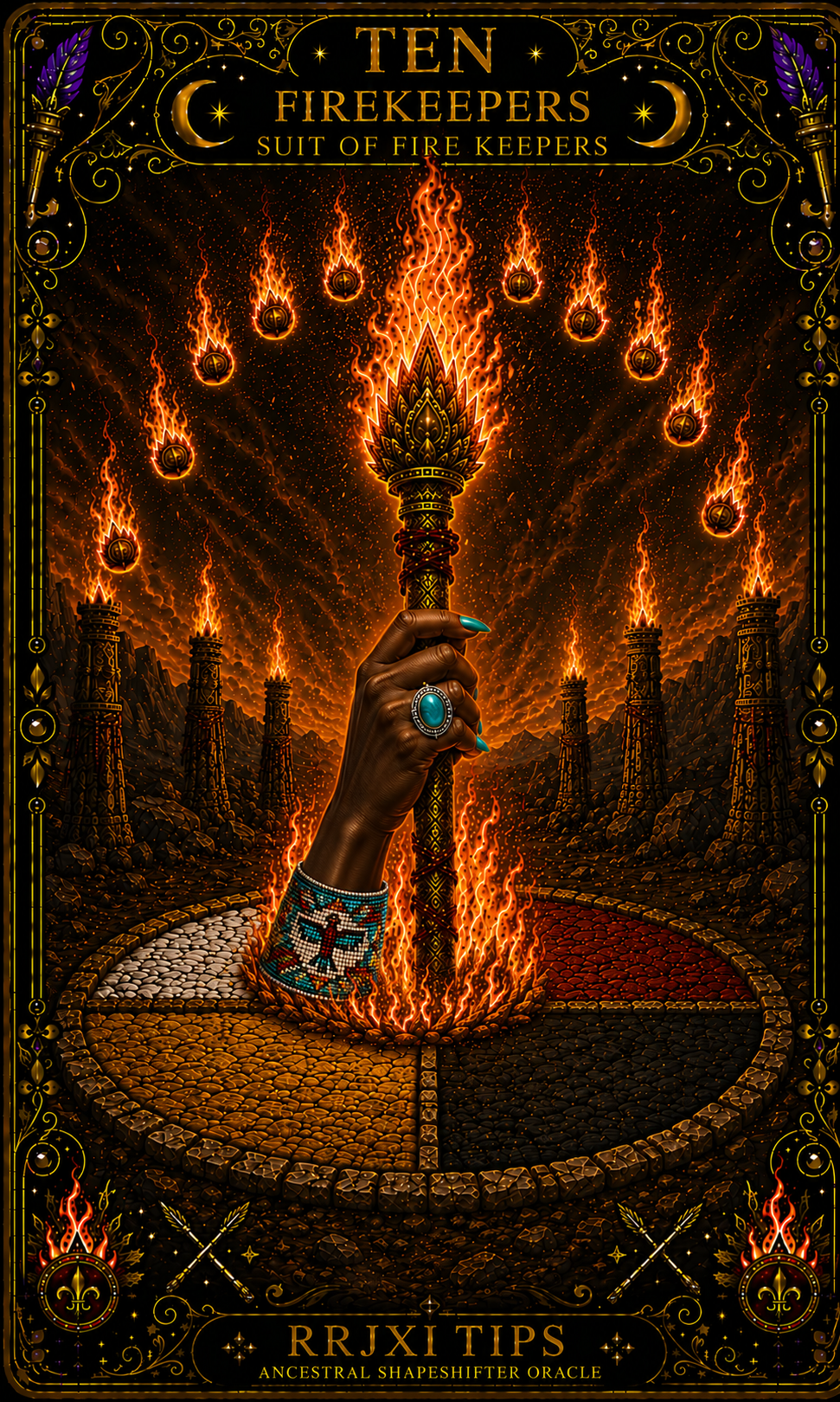 RRJXI TIPS Ancestral ShapeShifter Oracle Card Deck