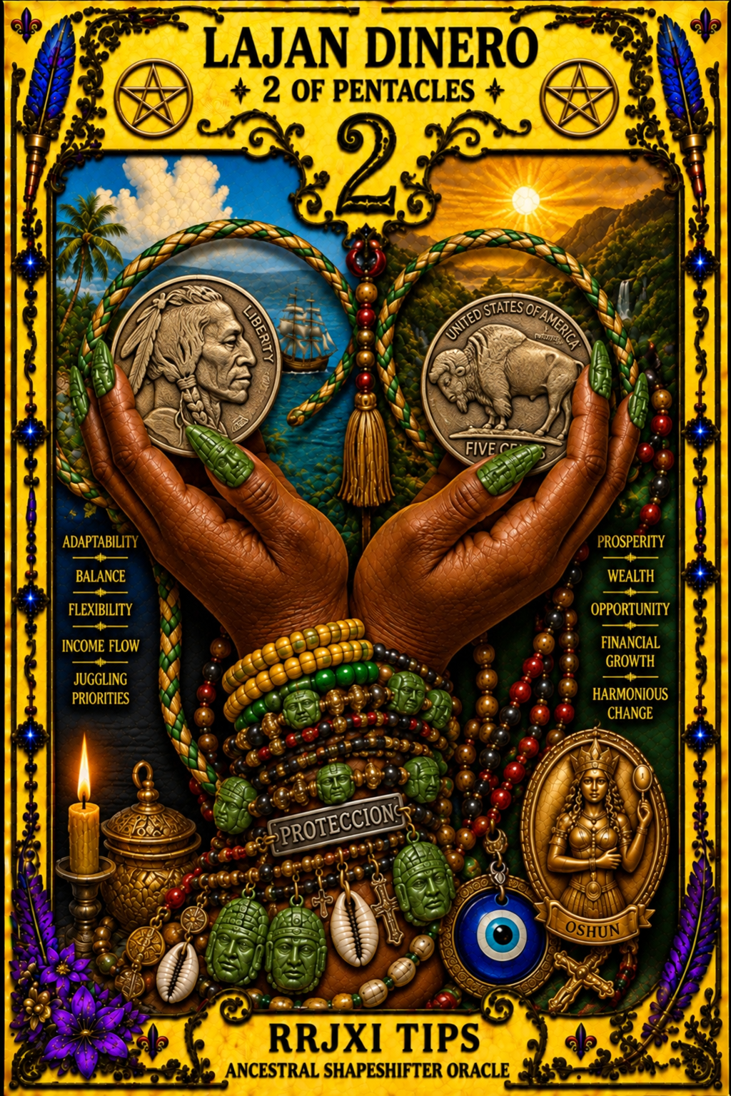 RRJXI TIPS Ancestral ShapeShifter Oracle Card Deck